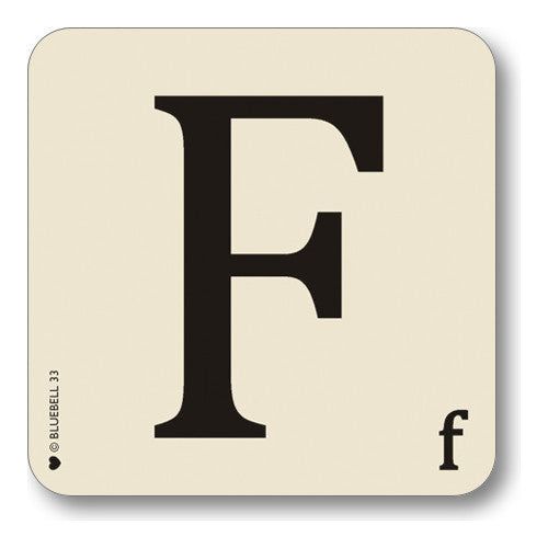 F Letter Coaster  Coasters - Bow House Lifestyle