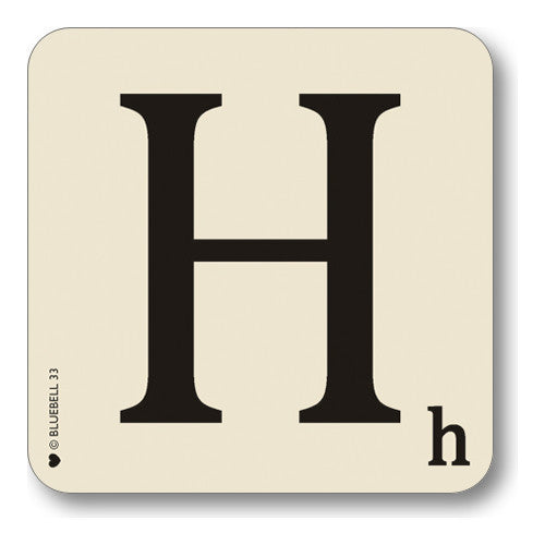 H Letter Coaster  Coasters - Bow House Lifestyle