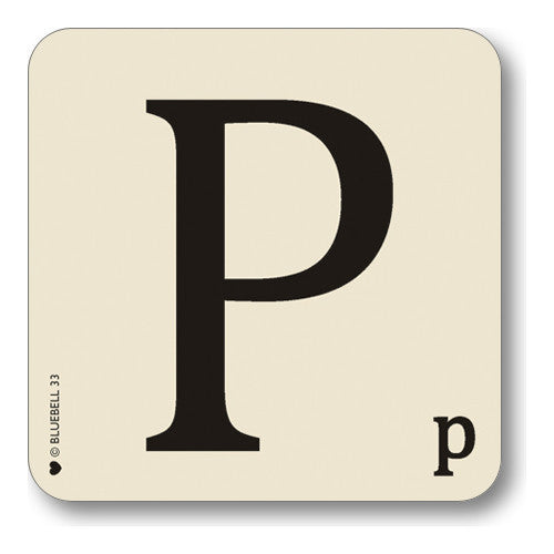 P Letter Coaster