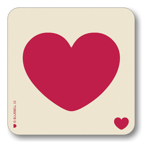 Red Heart Coaster