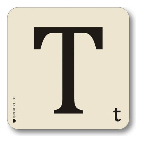 T Letter Coaster