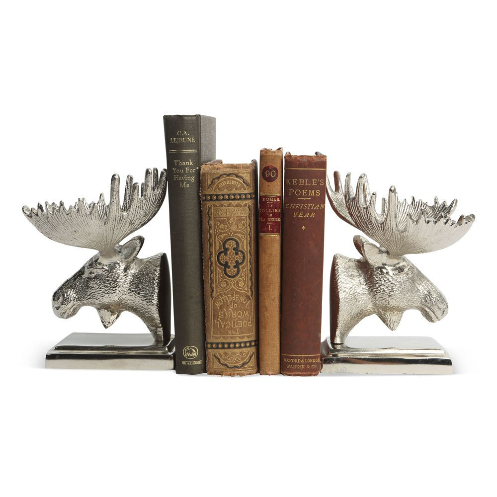 Gold Moose Bookends  Bookends - Bow House Lifestyle