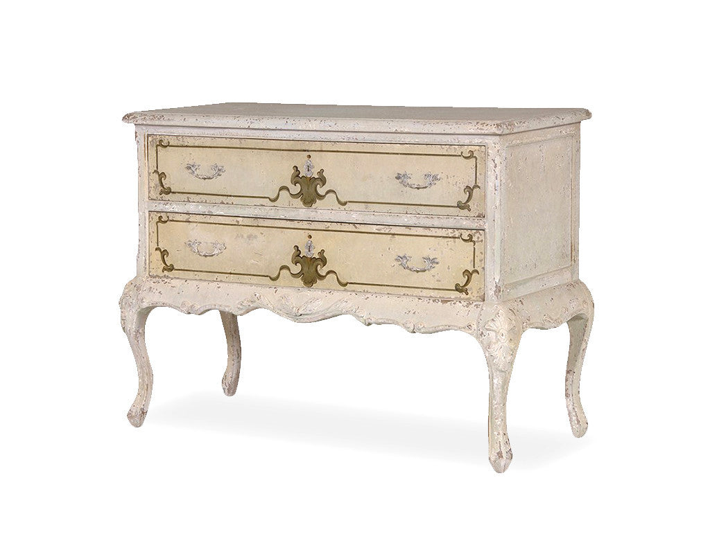 Theron Distressed French Style 2 Drawer Chest