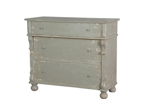 Gifford Grey Distressed 3 Drawer Chest  Chests - Bow House Lifestyle