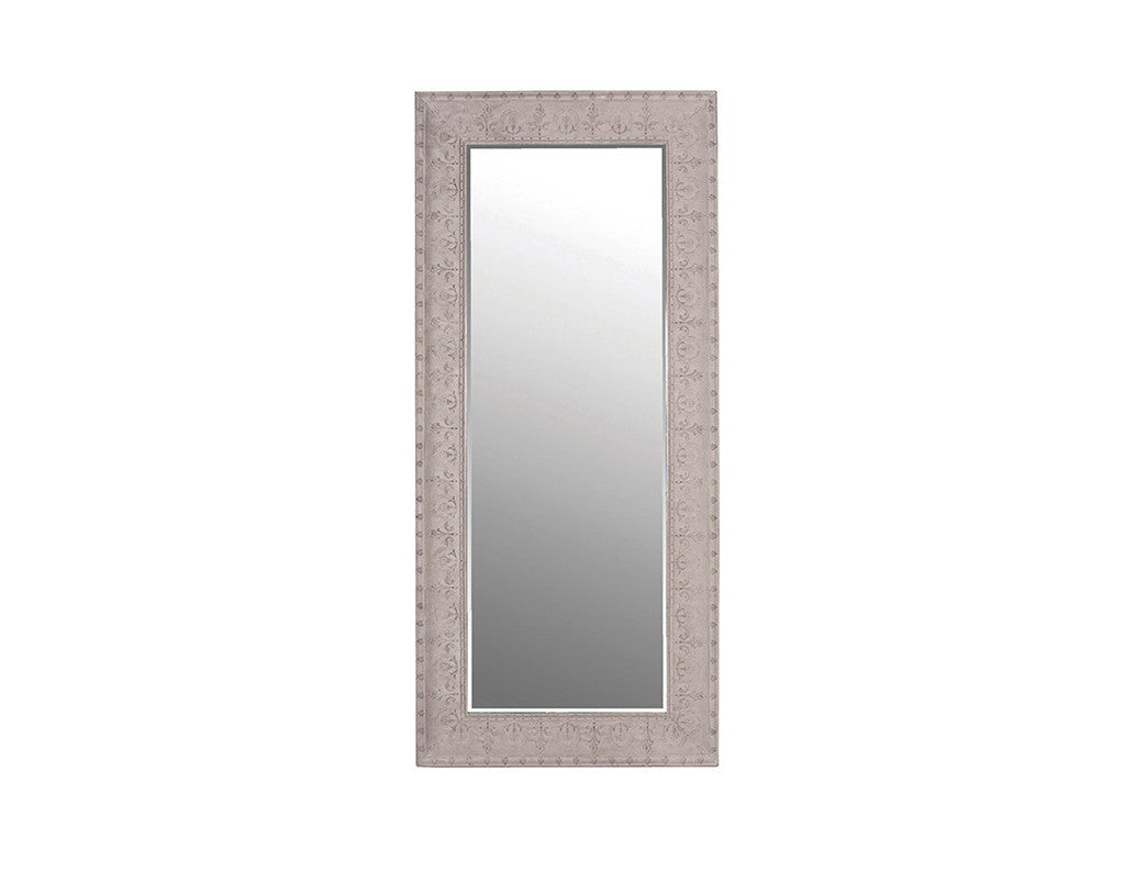 Large Grey Metal mirror  Mirrors - Bow House Lifestyle