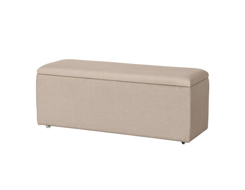 Elsbeth Upholstered Linen Blanket Box  Storage - Bow House Lifestyle