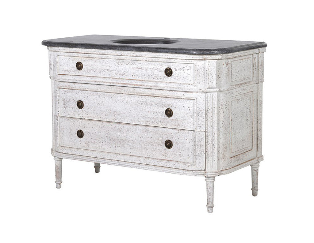 Marseille Marble Top Sink Unit With Drawers