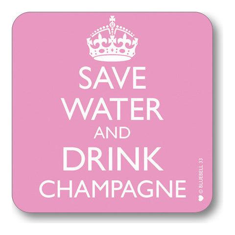 Drink Champagne Coaster  Coasters - Bow House Lifestyle