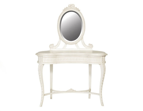 Villeneuve Hand Carved Dressing Table with Mirror
