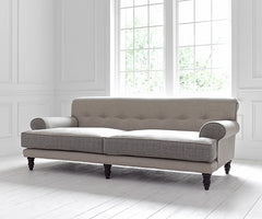 Country upholstered 3 seater sofa with cushions