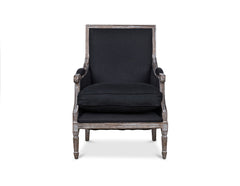 Lafayette Arm Chair -  Black Linen  Arm Chair - Bow House Lifestyle