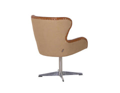 Benedict Leather Swivel Chair