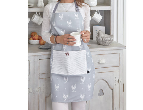 Evelyn Grey Chicken Apron