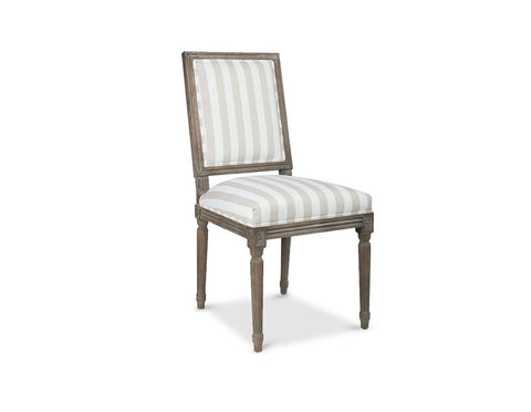 Madeline Dining Chair in Ticking