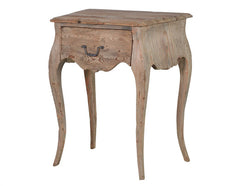 Quinton Reclaimed Pine Bedside Table Single Drawer