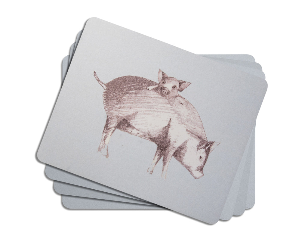 Set of 4 Piglet Placemats