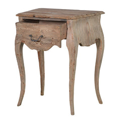 Quinton Reclaimed Pine Bedside Table Single Drawer