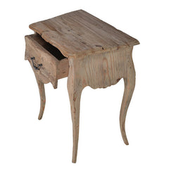 Quinton Reclaimed Pine Bedside Table Single Drawer